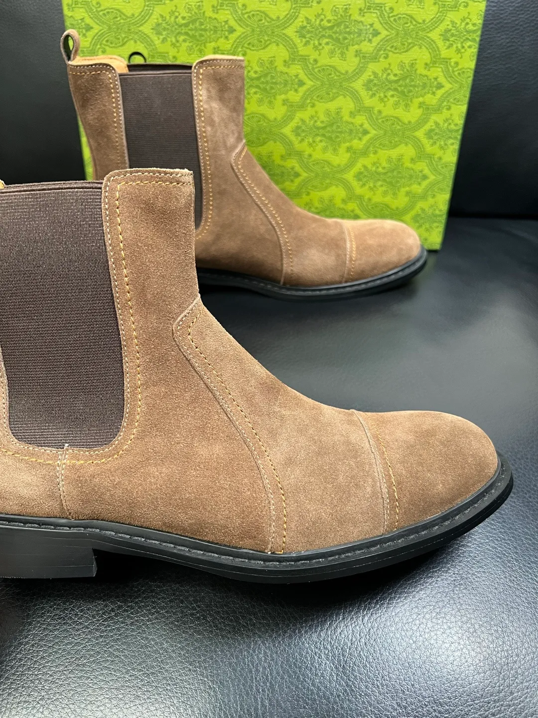 Men's shoes 💰900 Gucci High-quality top crafts Gucci Leather shoes and boots high-top series counter synchronization Original factory configuration, original cowhide imported from Italy, imported water-dyed cow lining, soles: original factory special supply original sole super comfortable, original factory and single goods High quality, welcome to compare and synchronization at the counter, code number 39-44 (customized 45)
